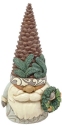 Jim Shore 6011624N White Woodland Gnome With Pinecone Figurine