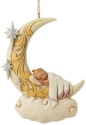 Jim Shore 6011677N Baby Sleeping On Moon Ornament