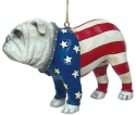 Jim Shore 6011679 Patriotic Bulldog Ornament