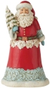 Jim Shore 6011687N Wonderland Santa Holding Tree Figurine