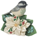 Jim Shore 6011689 Wonderland Christmas Chickadee Figurine