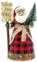 Jim Shore 6011741N Santa With Tree & Sign Figurine