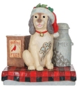 Jim Shore 6011743 Country Dog and Milk Pail Figurine