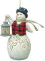 Jim Shore 6011744 Snowman and Lantern Ornament