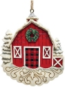 Jim Shore 6011745 Red Barn Farm Ornament