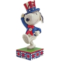 Jim Shore 6011949 Patriotic Snoopy Marching Figurine