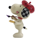 Jim Shore Peanuts 6011956 Snoopy Artist Mini Figurine