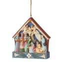 Jim Shore 6012026 Nativity Stable Ornament