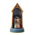 Jim Shore 6012029 Black Holy Family in Stable Figurine