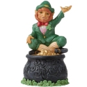 Jim Shore 6012263N Leprechaun On Pot o' Gold Figurine