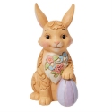 Jim Shore 6012440 Floral Easter Bunny Mini Figurine