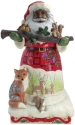 Jim Shore 6012634 Black Santa With Animals Statue