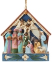 Jim Shore 6012635 Black Nativity In Stable Hanging Ornament