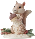 Jim Shore 6012687 White Woodland Chipmunk Figurine