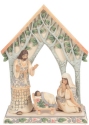 Jim Shore 6012688 White Woodland Holy Family Creche Figurine