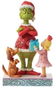 Jim Shore 6012698 Max and Cindy Giving Gift To Grinch Figurine