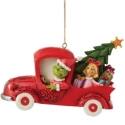 Jim Shore 6012706 Grinch in Red Truck Hanging Ornament