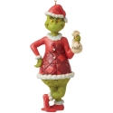 Jim Shore Dr Seuss 6012708 Grinch with Bag of Coal Hanging Ornament