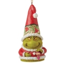 Jim Shore Dr Seuss 6012711 Grinch Gnome Holding Ornament Hanging Ornament