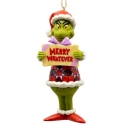 Jim Shore Dr Seuss 6012713N Grinch Merry Whatever Hanging PVC Ornament