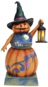 Jim Shore 6012745 Stacked Pumpkin Witch Figurine