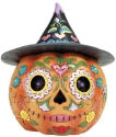 Jim Shore 6012753 Day of the Dead LED Jack O Lantern Figurine