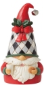 Jim Shore 6012870N Highland Gnome with Milk and Cookie Figurine