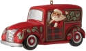 Jim Shore 6012874 Highland Glen Santa in Woody Hanging Ornament