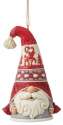 Jim Shore 6012895 Nordic Noel Gnome Flap Hat Ornament