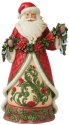 Jim Shore 6012898N Santa with Poinsettia Figurine