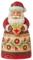 Jim Shore 6012959 Mini Santa Holding Heart Figurine