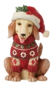 Jim Shore 6012962 Christmas Dog Mini Figurine