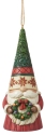 Jim Shore 6012977 Gnome Holding Wreath Hanging Ornament