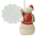 Jim Shore 6012979 Legend of the Snowflake Snowman Hanging Ornament