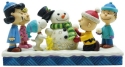 Jim Shore 6013040 Peanuts Gang Building Snowman Figurine