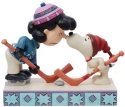 Peanuts by Jim Shore 6013041N Snoopy and Lucy playing Hockey Figurine