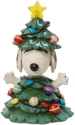 Jim Shore Peanuts 6013042N Snoopy Dressed as Christmas Tree Figurine