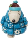 Jim Shore Peanuts 6013049 Snoopy Puffer Jacket Mini Figurine