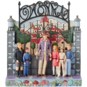 Jim Shore 6013721N Willy Wonka with Children at Gate Figurine