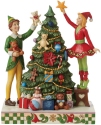Jim Shore 6013939N Buddy and Jovie Elf Decorating Tree Figurine
