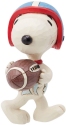 Jim Shore Peanuts 6014340N Snoopy Playing Football Mini Figurine