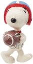 Jim Shore 6014340 Snoopy Playing Football Mini Figurine