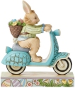 Jim Shore 6014390 Easter Bunny on Scooter Figurine