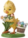 Jim Shore 6014393 Chick with Flowers Figurine