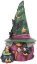 Jim Shore 6014490 Witch Gnome with Cauldron Figurine