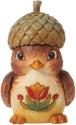 Jim Shore 6014495 Little Bird with Acorn Hat Figurine