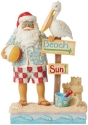 Jim Shore 6014505 Coastal Santa With Pelican Figurine
