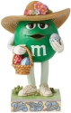 Jim Shore 6014810 Green M&M With Easter Basket
