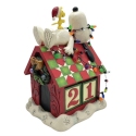 Jim Shore Peanuts 6015027 Snoopy & Woodstock Christmas Countdown Figurine