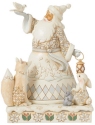 Jim Shore 6015153 Woodland Santa Holding Dove Figurine